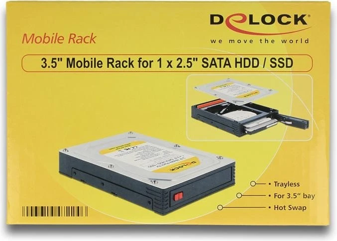 DeLOCK 3.5" Wechselrahmen auf 2.5" SATA