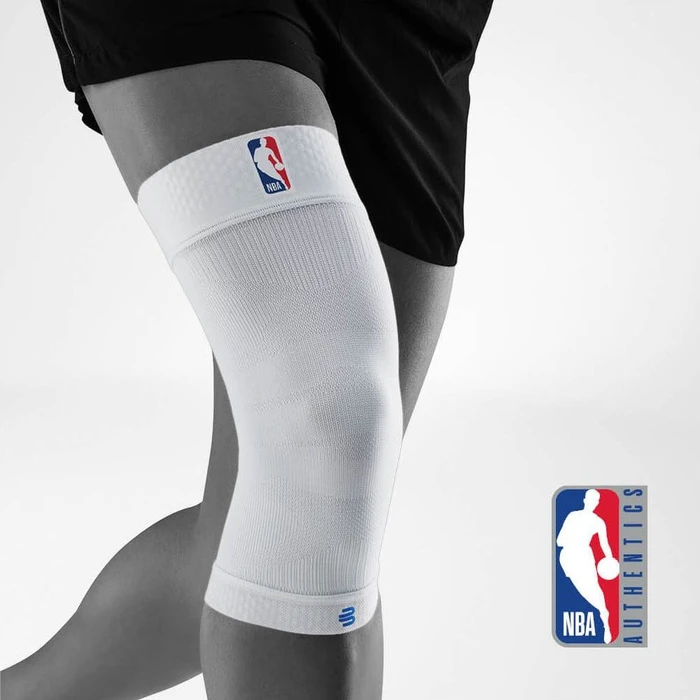 Bauerfeind Sports Compression Knee Support Kniebandage Größe L NBA weiß, 1 Stück