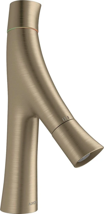 Hansgrohe Axor Starck Organic 80 Waschbeckenarmatur mit Ablaufgarnitur brushed nickel