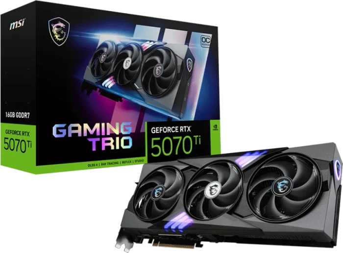 MSI GeForce RTX 5070 Ti 16G Gaming Trio OC, G507T-16GTC, 16GB GDDR7, HDMI, 3x DP