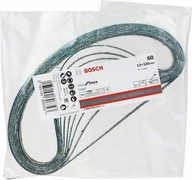 Bosch Professional Y580 Best for Inox Schleifband K60, 13x520mm, 10 Stück