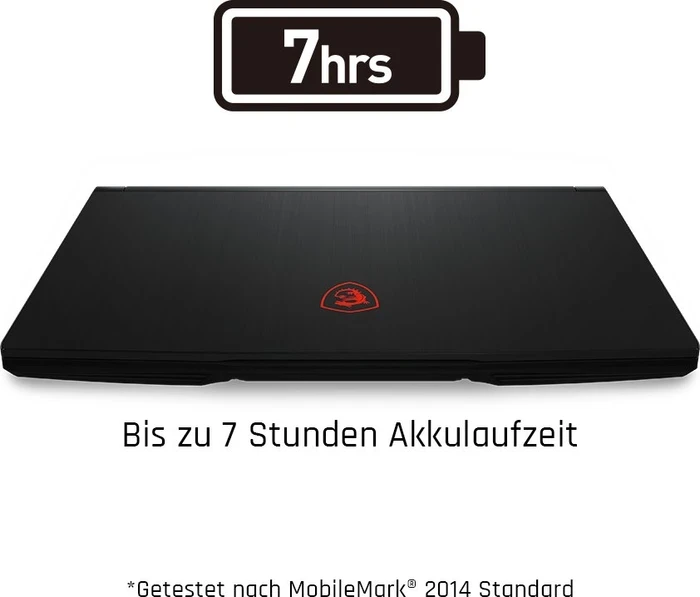 MSI GF63 Thin 11UC-634, Core i5-11400H, 16GB RAM, 512GB SSD, GeForce RTX 3050, DE