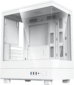 DarkFlash DB330M White, Glasfenster