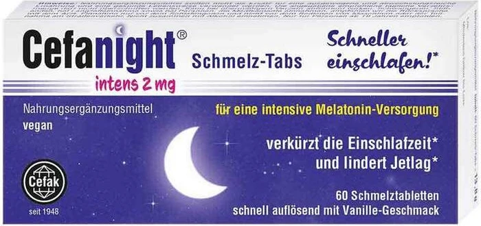 Cefanight intens 2mg Schmelz-Tabs Tabletten, 60 Stück