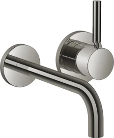 Dornbracht Meta Wand-Einhandbatterie mit Einzelrosetten dark chrome