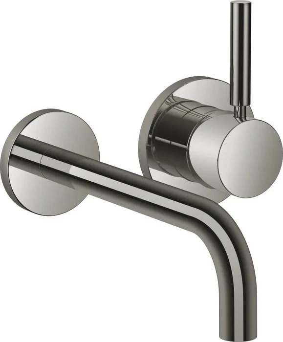 Dornbracht Meta Wand-Einhandbatterie mit Einzelrosetten dark chrome