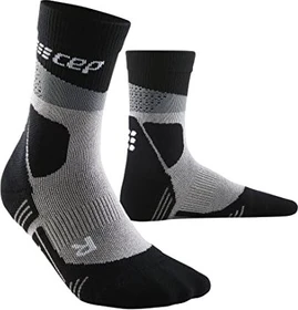 CEP Max Cushion Mid Wandersocken grau/schwarz (Damen)