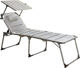 Solax-Sunshine Sonnenliege Aluminium grau