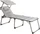 Solax-Sunshine Sonnenliege Aluminium grau