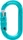 Edelrid Oval Power 2500 Triple Schraubkarabiner icemint (852050003290)