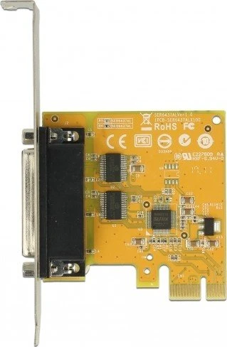 DeLOCK 1x DB44/2x DB9 seriell, PCIe 2.0 x1