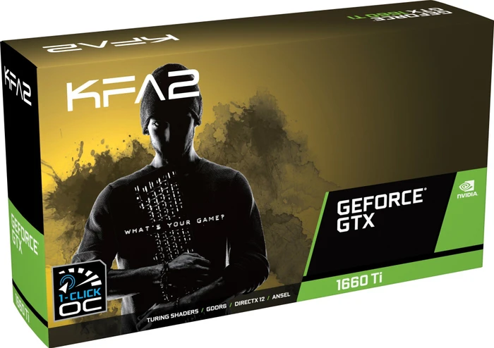 KFA2 GeForce GTX 1660 Ti (1-Click OC), 6GB GDDR6, DVI, HDMI, DP