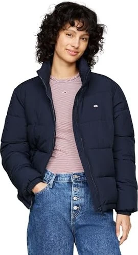 Tommy Hilfiger Cropped Essential Puffer Jacke dark night navy (Damen)