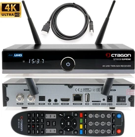 Octagon SF8008 V3 Supreme 4K UHD E2 Twin 2x DVB-S2X MS, ohne Festplatte