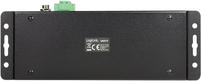 LogiLink Industrial Wallmount USB-Hub, 3x USB-C 3.1, 4x USB-A 3.0, USB-C 3.1 [Buchse]