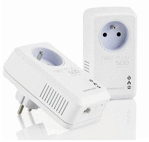 Sagem F@ST PLUG 500 Premium Starter Kit, HomePlug AV, RJ-45, 2er-Pack