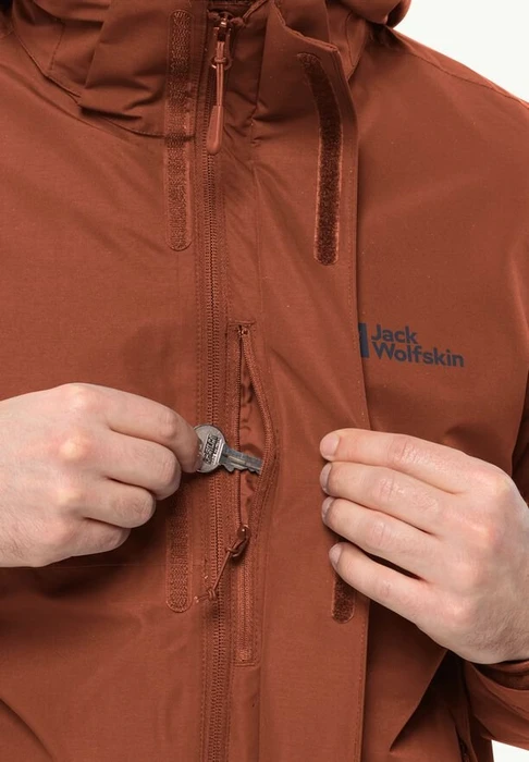 Jack Wolfskin Luntal 3in1 Funktionsjacke carmine (Herren)