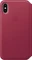 Apple Leder Folio Case für iPhone X beerenrot Vorschaubild