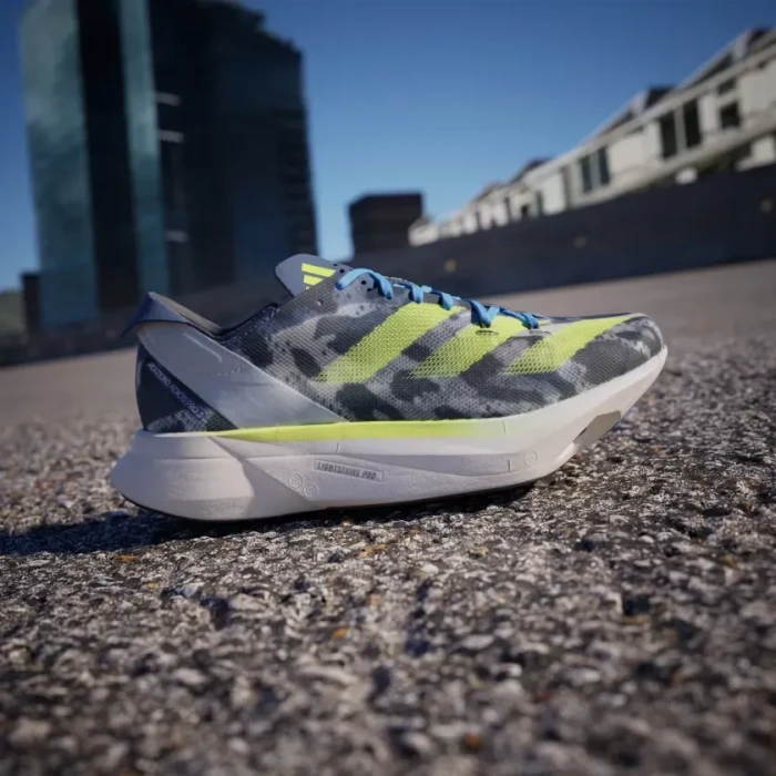 adidas Adizero Adios Pro 3 crystal white/lucid lemon/blue burst (Damen)