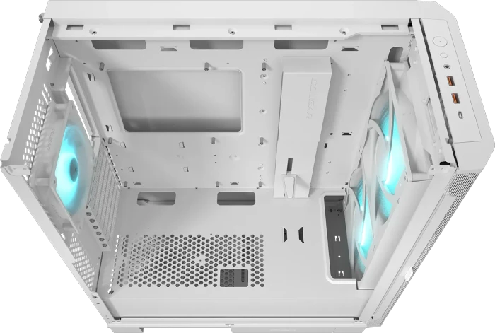 Cougar Airface Flo RGB, schwarz, Glasfenster