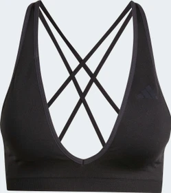 adidas Workout Essentials Knit Light Support Sport-BH schwarz (Damen)