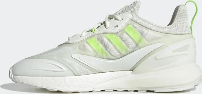 adidas ZX 2K Boost 2.0 white tint/signal green/grey two (Herren)