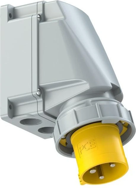 PCE CEE-Wandgerätestecker 63A 3p 4h IP67 POWER TWIST