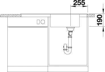 Blanco Mevit XL 6 S Einbau Becken reversibel mit Ablauffernbedienung muskat