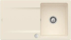 Villeroy & Boch Siluet Flat 880x490mm Einbau Becken reversibel mit Ablauffernbedienung ivory