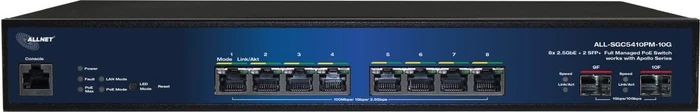 ALLNET Apollo full managed Layer2+. 8x 2.5GB. PoE Budget 240W. at. 2x - Router - WLAN
