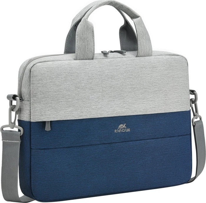 RivaCase 7522 anti-theft Laptop Bag 14", grau/dunkelblau