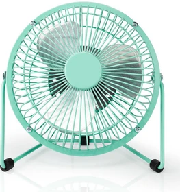Nedis FNDK1TQ15 USB Mini Tischventilator aus Metall 15cm türkis
