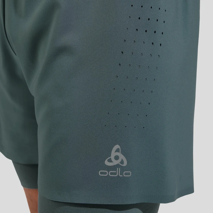 Odlo Zeroweight 5 Inch 2in1 Fahrradhose kurz dark slate (Herren)