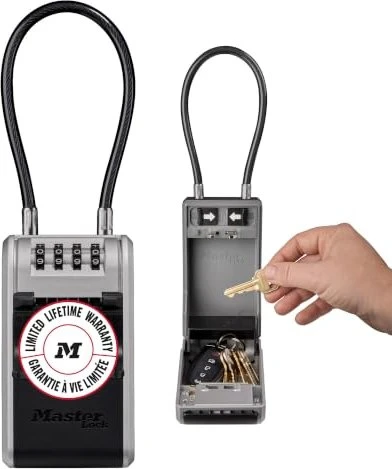 Master Lock 5482EURD Schlüsselkasten, mechanische Zahlenkombination