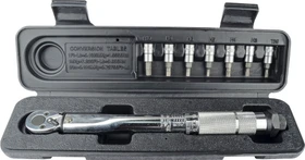 Mannesmann M18314 Drehmomentschlüssel inkl. Werkzeugbox, 1/4"