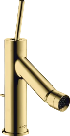 Hansgrohe Axor Starck Einhebel-Bidetmischer mit Pingriff und Zugstangen-Ablaufgarnitur polished brass