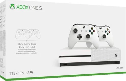 Microsoft Xbox One S - 1TB inkl. 2 Controller weiß