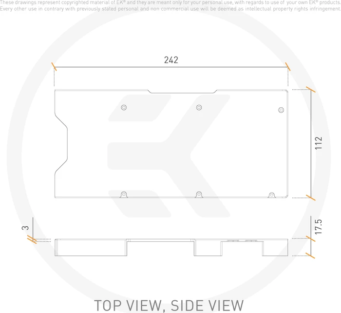 EK Water Blocks Quantum Line EK-Quantum Vector² RE RTX 3080/90 Backplate silber