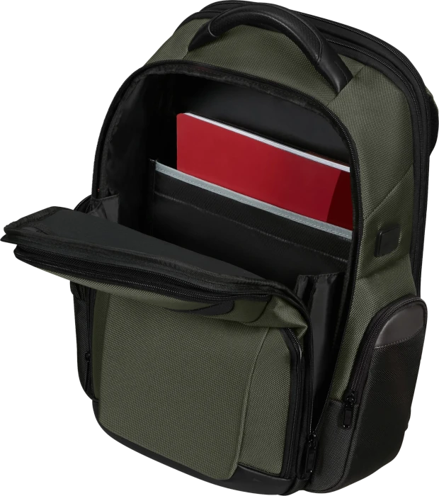 Samsonite Pro-DLX 6, Rucksack, expandable, 15.6", grün