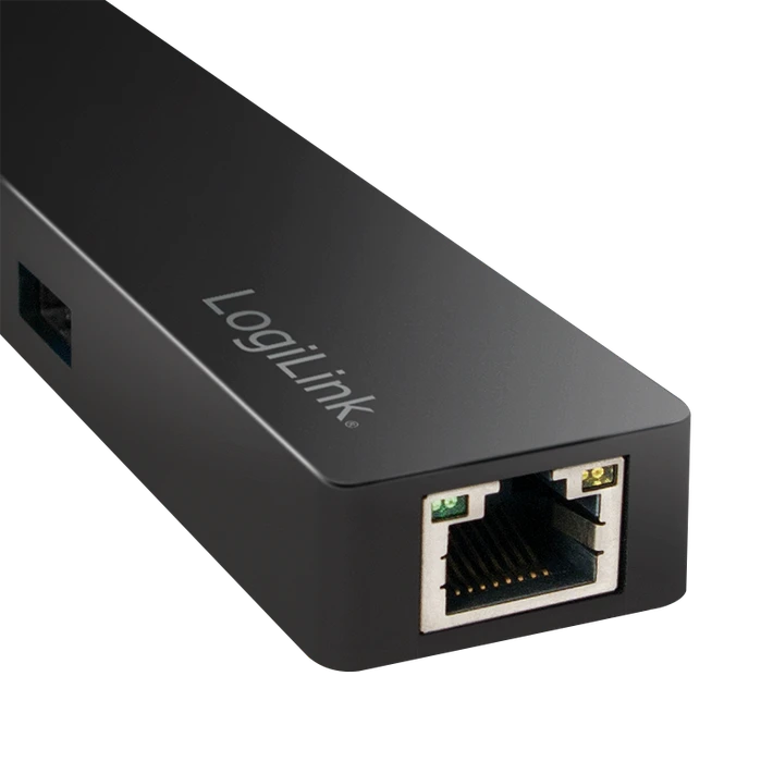 LogiLink USB-Hub, RJ-45, USB-C 3.0 [Stecker]