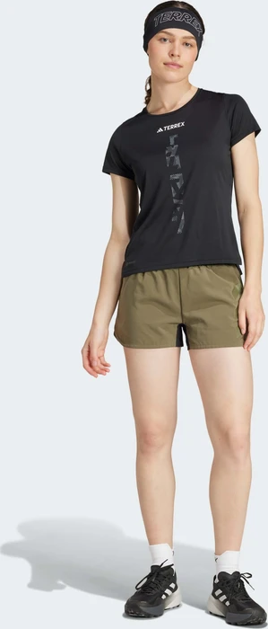 adidas Terrex Agravic Trail Laufhose kurz olive strata (Damen)