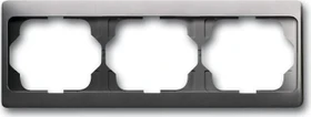 Busch-Jaeger Alpha exclusive Abdeckrahmen 3-fach Rahmen waagrecht, platin