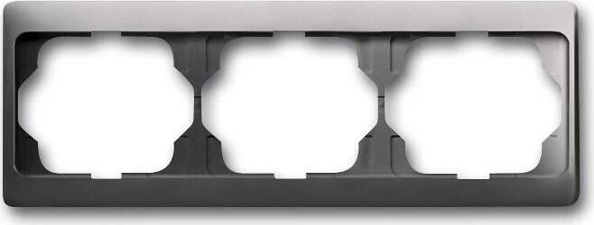 Busch-Jaeger Alpha exclusive Abdeckrahmen 3-fach Rahmen waagrecht, platin