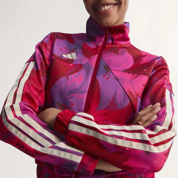 adidas x Farm Rio House of Tiro Trainingsjacke bahia magenta/active maroon/crystal linen (Damen)