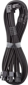 CableMod C-Series Pro, 12VHPWR Kabel, Corsair Type 4, 3x 8-Pin PCIe Stecker auf 16-Pin PCIe 5.0 12VHPWR Stecker, Adapterkabel, 90°, Variante A, schwarz, 60cm