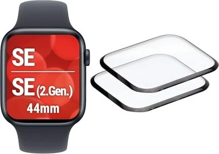 Displex Full Cover Displayschutz für Apple Watch SE 2 Stück