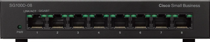 Cisco SG100 Desktop Gigabit Switch, 8x RJ-45