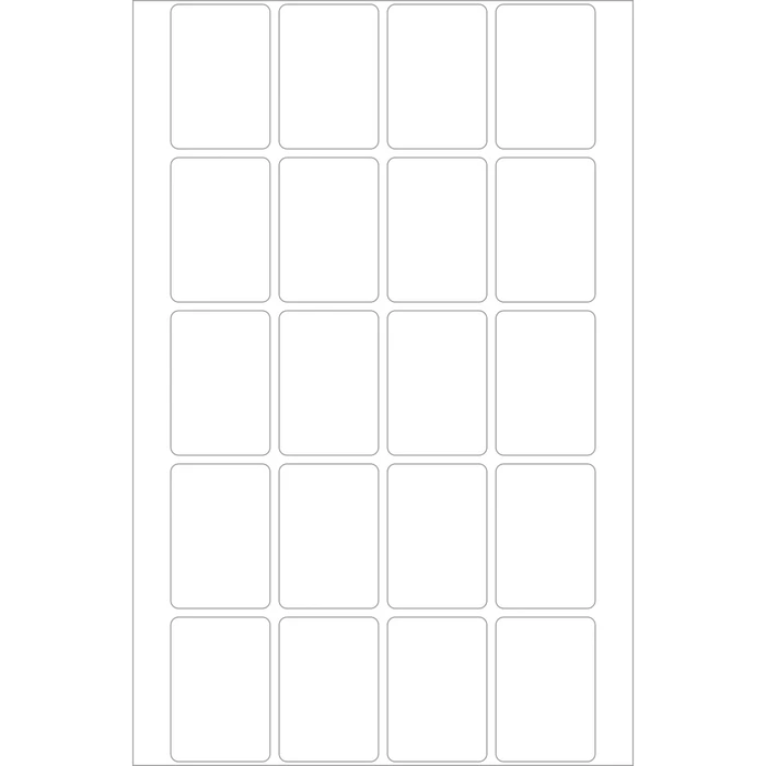 Herma Vielzwecketiketten, 22x32mm, weiß, 32 Blatt (640 Etiketten)