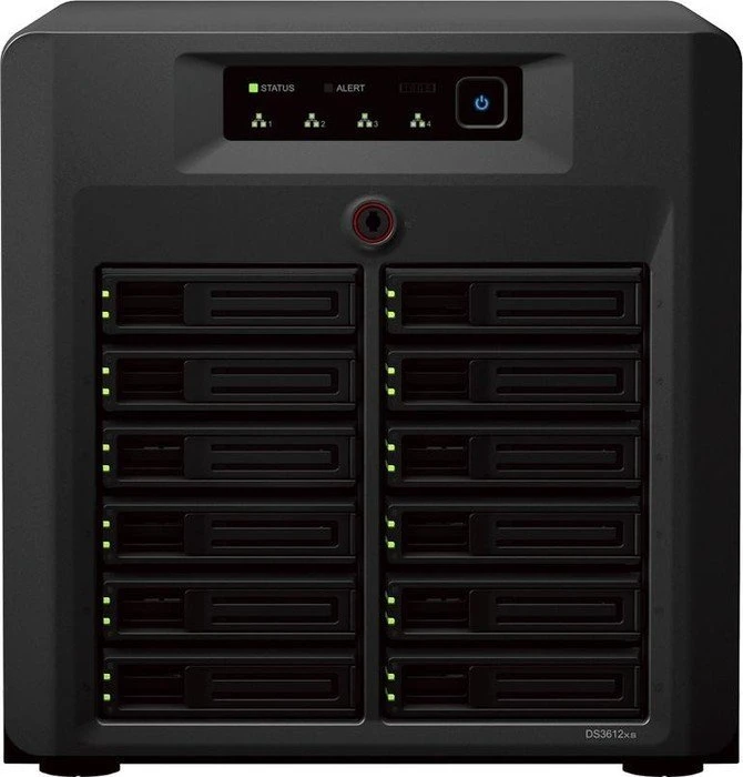 Synology DiskStation DS3612xs, 2GB RAM ECC, 4x RJ-45 1000Base-T, 4x USB-A 2.0