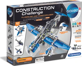 Clementoni Galileo Construction Challenge Flugzeuge und Hubschrauber